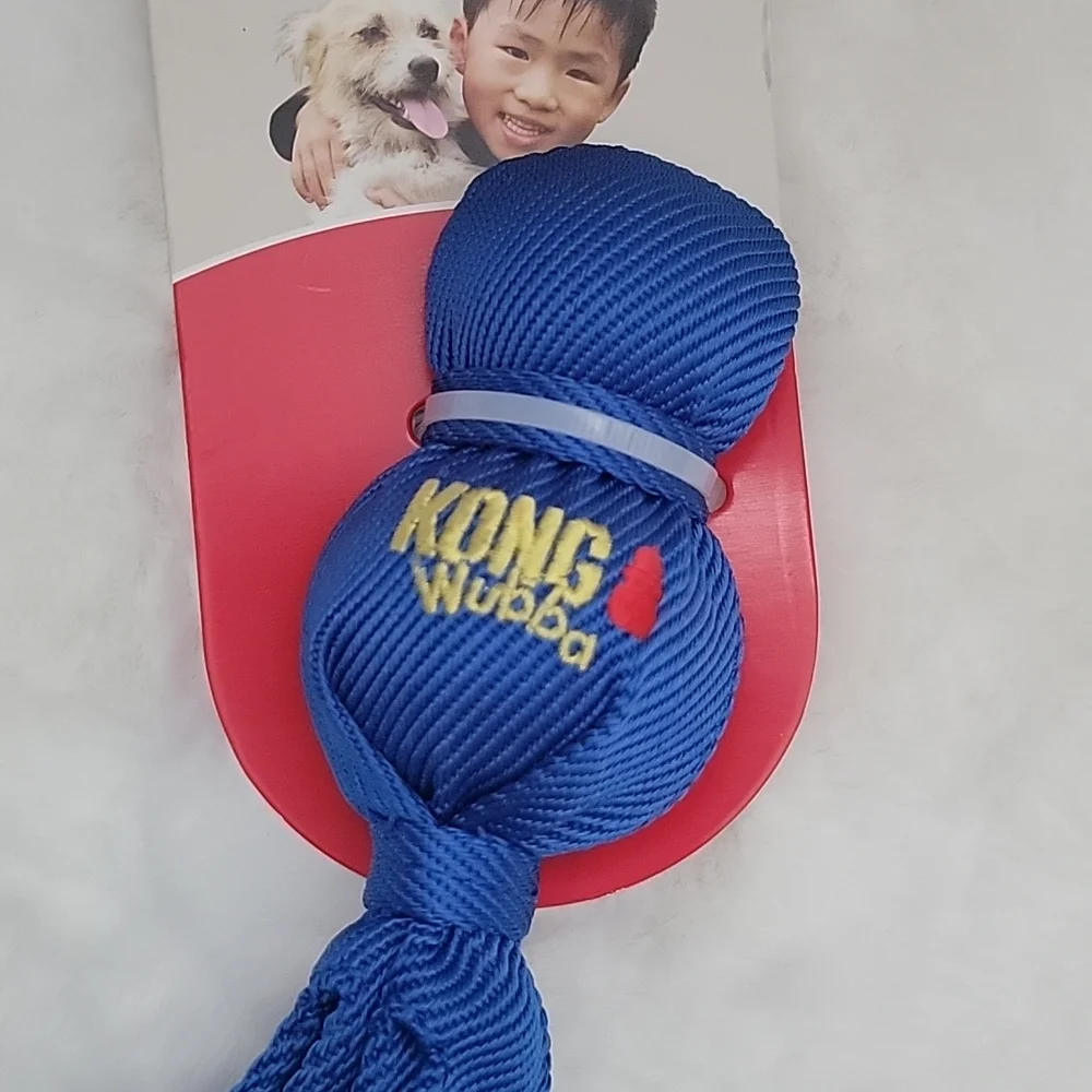 KONG Wubba Dog Toy Blue Small